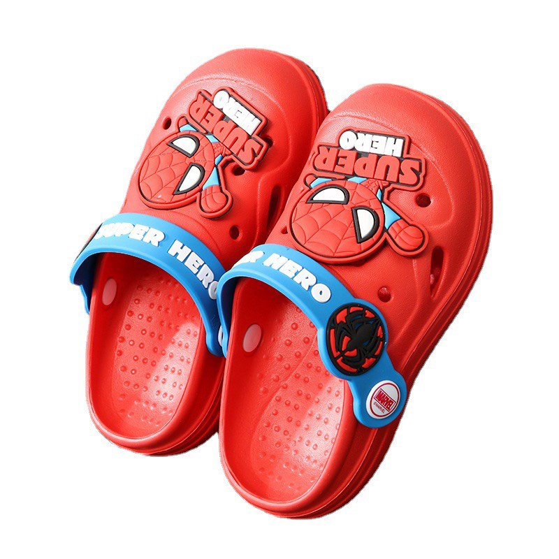 Dép sục Spiderman Captain America chống trượt chống trơn cho bé hình người nhện siêu nhân chân thoải mái cho bé yêu cbạn