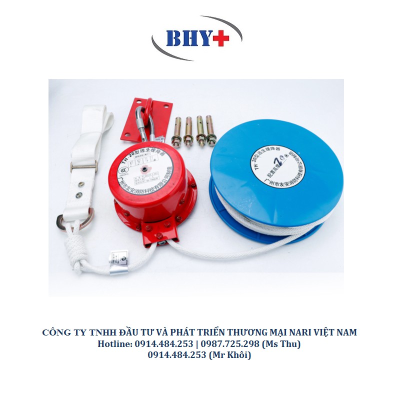 BỘ DÂY THOÁT HIỂM CHUNG CƯ - BỘ DỤNG CỤ DÂY THOÁT HIỂM NHÀ CAO TẦNG