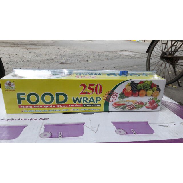 Màng Bọc Thực Phẩm FOOD WRAP P250 ( 30cmx150m) PVC Không Độc Hại, Đảm Bảo  An Toàn Cho Sức Khoẻ