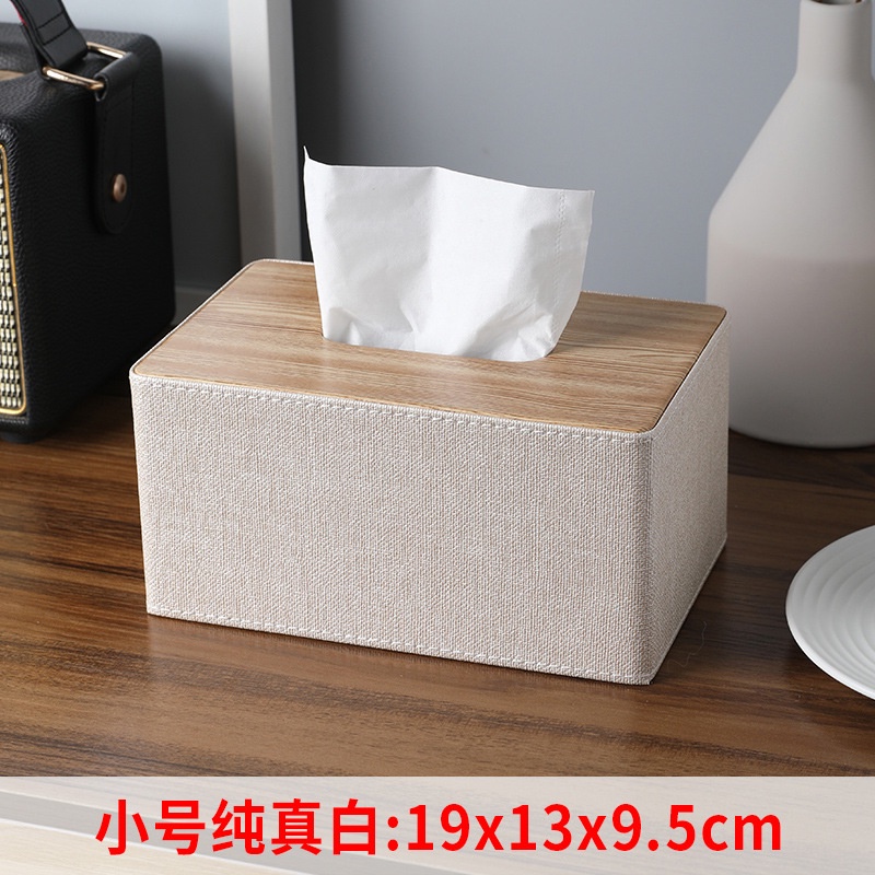 Hộp Đựng Khăn Giấy Có Nắp Gỗ Thiết Kế Đơn Giản Phong Cách Bắc Âu Cao Cấp