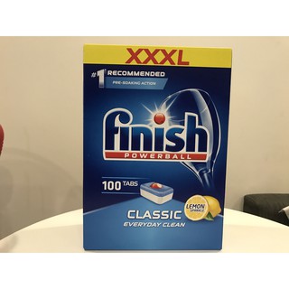 Viên rửa bát Finish Classic 100viên hương Chanh - NHẬP KHẨU CHÍNH HÃNG - CB923