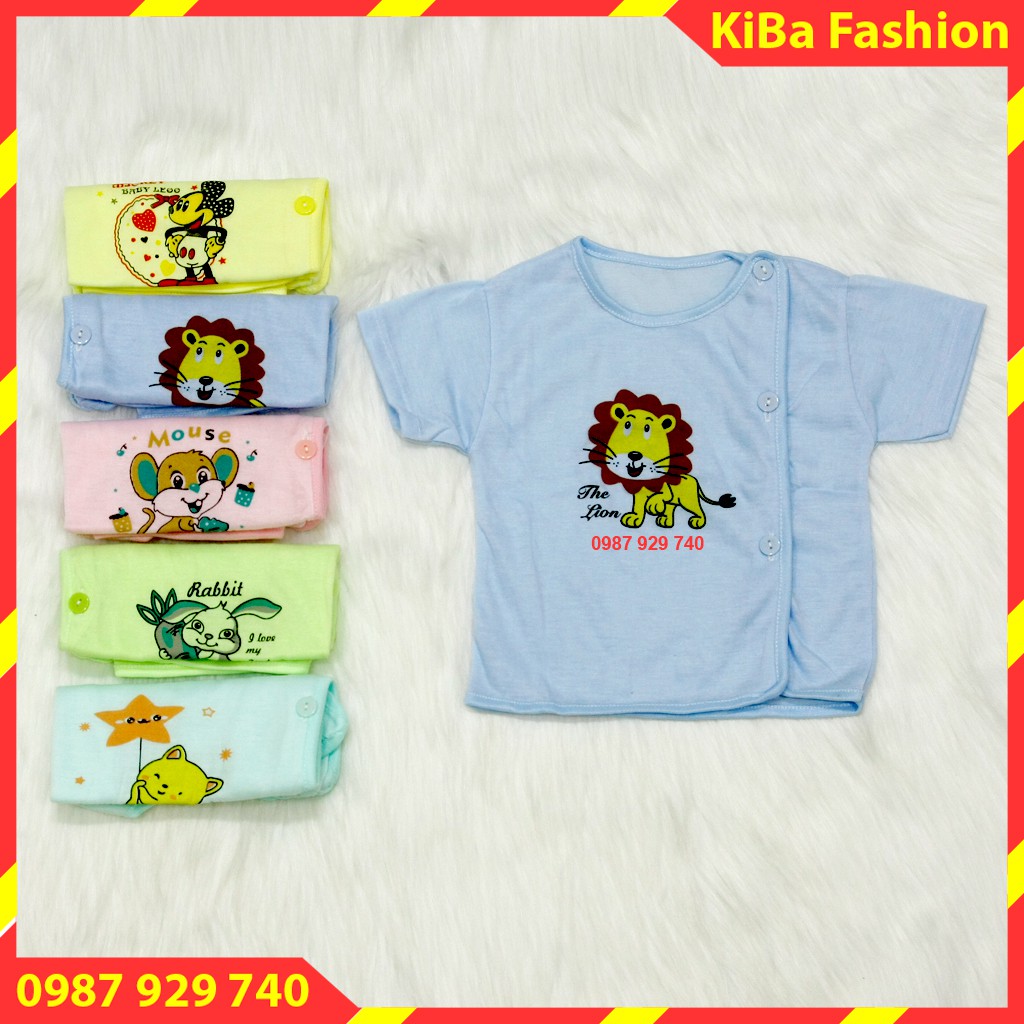 Áo cộc tay cho Bé sơ sinh chất cotton cho bé từ 2-5kg - ACSS - áo sơ sinh / áo sơ sinh cho bé / áo sơ sinh cộ