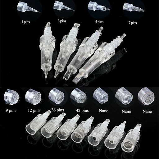 10 cái Kim lò xo khớp 1-3-5-7 phun xăm máy Dr pen AS