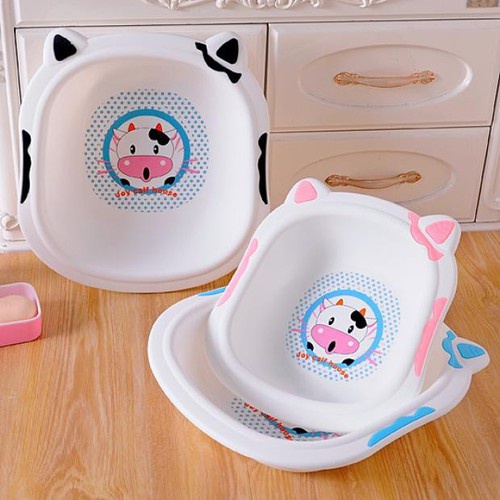 Chậu rửa mặt hình bò sữa cho bé trai gái