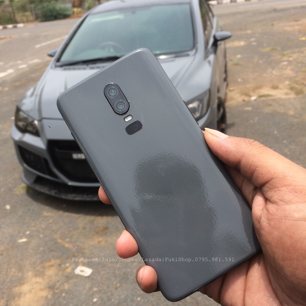 Tấm Dán Skin mặt sau Glossy Nardo Grey Full Viền Dành cho 5 6 7 8 6plus 7plus 8plus X XS XR XSMAX 11 PRO MAX