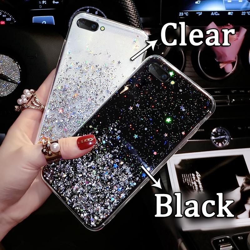 Ốp lưng mềm đính kim tuyến cho OPPO Reno 5 A3S A5S A5 A7 A37 A59 A57 A83 A39 A79 F5 F9 | BigBuy360 - bigbuy360.vn