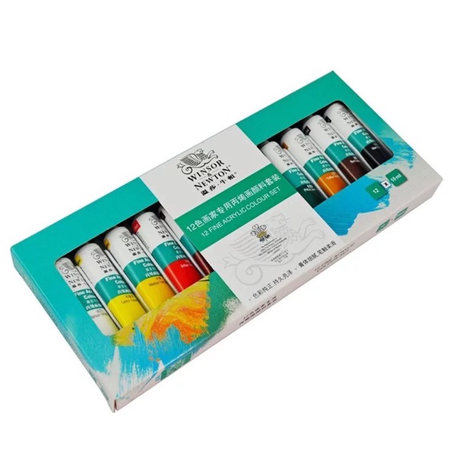 Màu vẽ cọ bản 12 màu