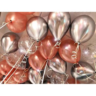 Set 10 Bóng Nhũ Rose Gold