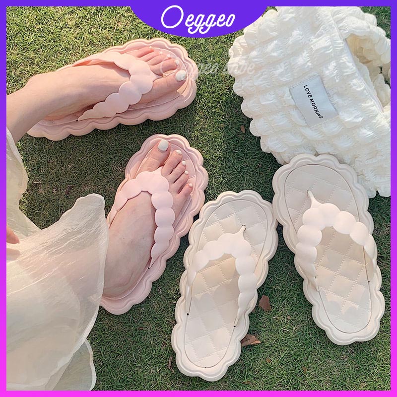 Oeggeo shop Giày Đế Mềm Phẳng Xương Quai Rộng Xương Cá Cho Nữ