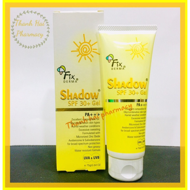 [75g] GEL CHỐNG NẮNG - GIỮ ẨM - FIX DERMA SHADOW SPF 30