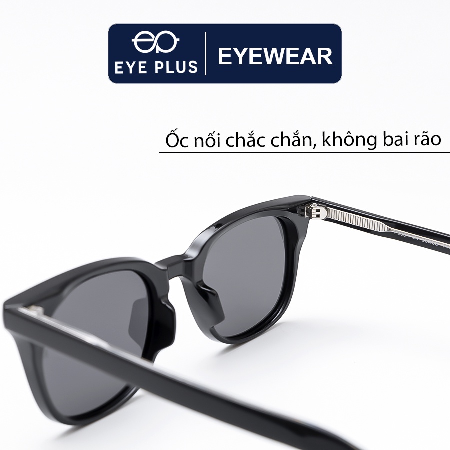 Kính râm nam nữ thời trang Eye Plus dáng vuông tròn hottrend KR Reeman-9001