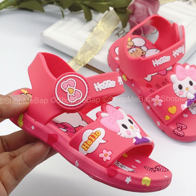 Dép tập đi 3D hellokity sắc nét siêu mềm siêu êm cho bé gái