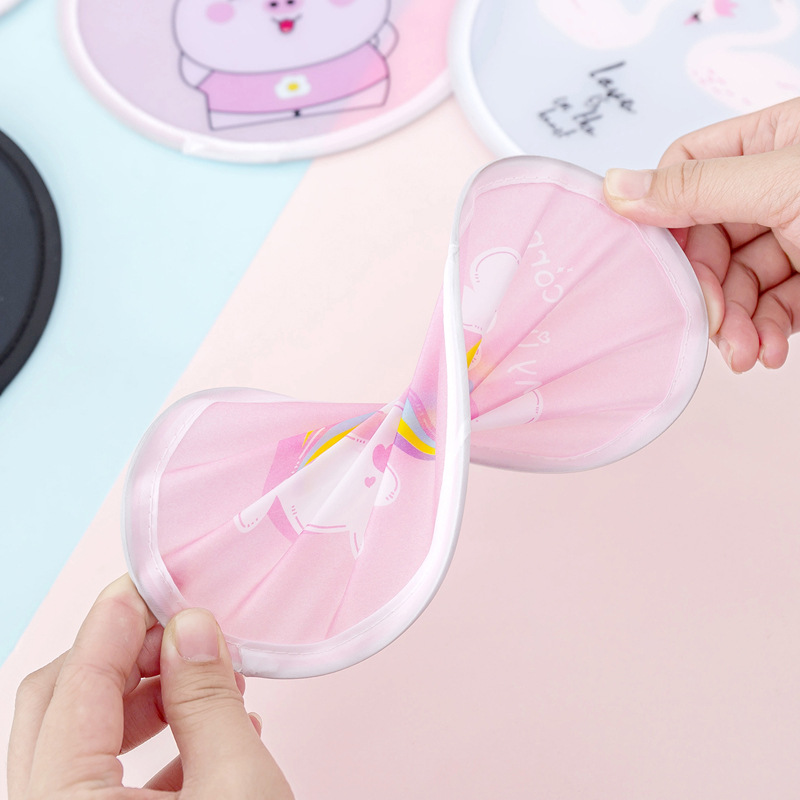 Quạt tròn gập hoạt hình cute - Giá rẻ nhất