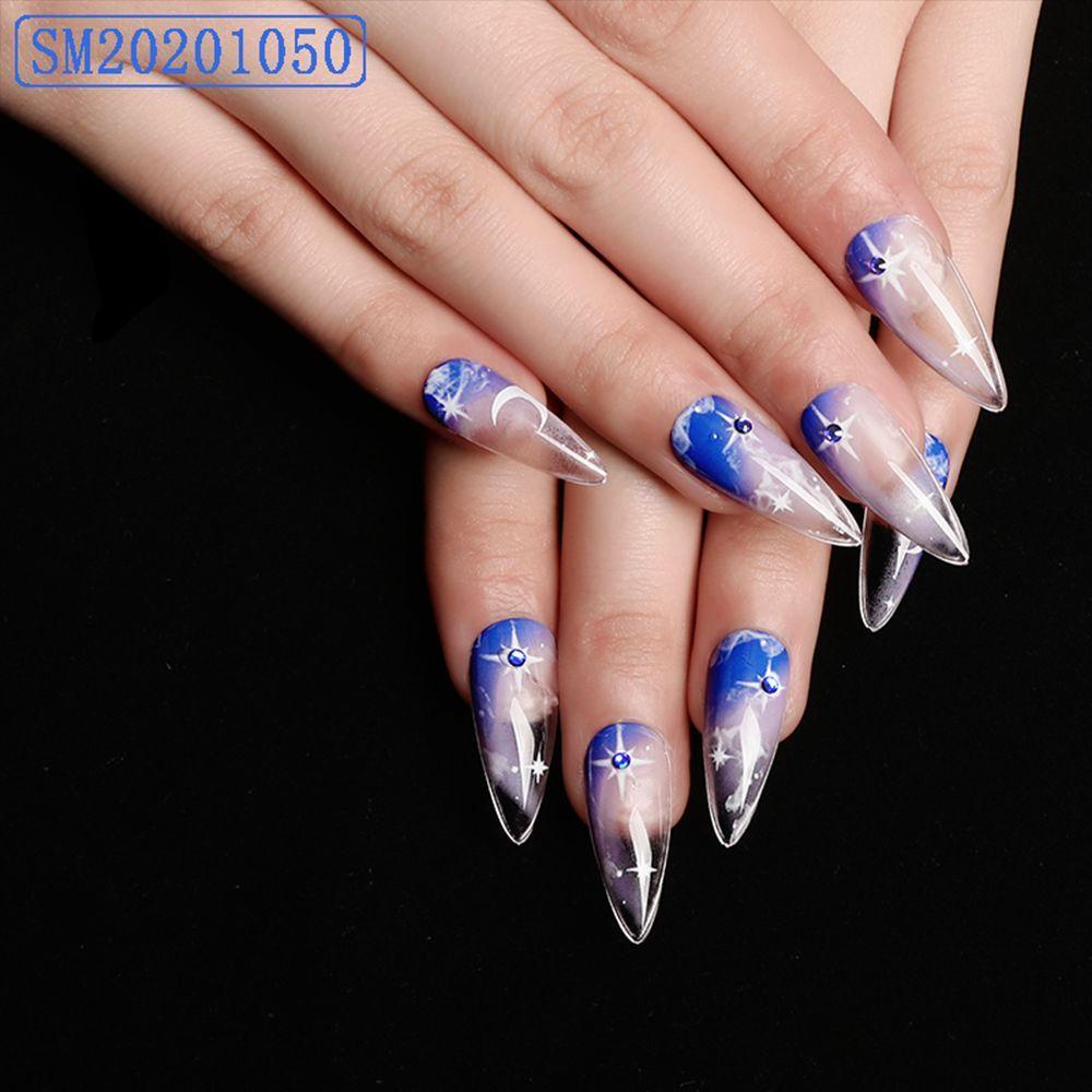 Hộp 24 Móng Tay Giả Ballerina 6 Màu Che Phủ Toàn Diện