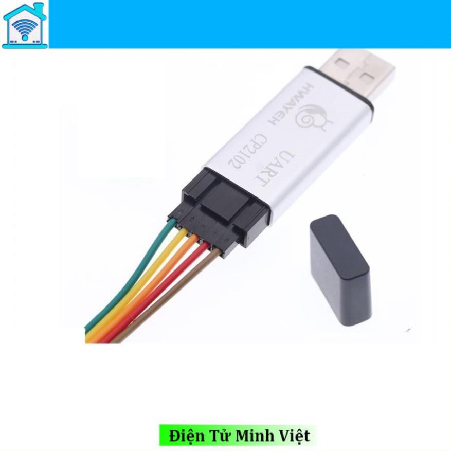 Mạch Chuyển Đổi USB to TTL CP2102 Vỏ Nhôm