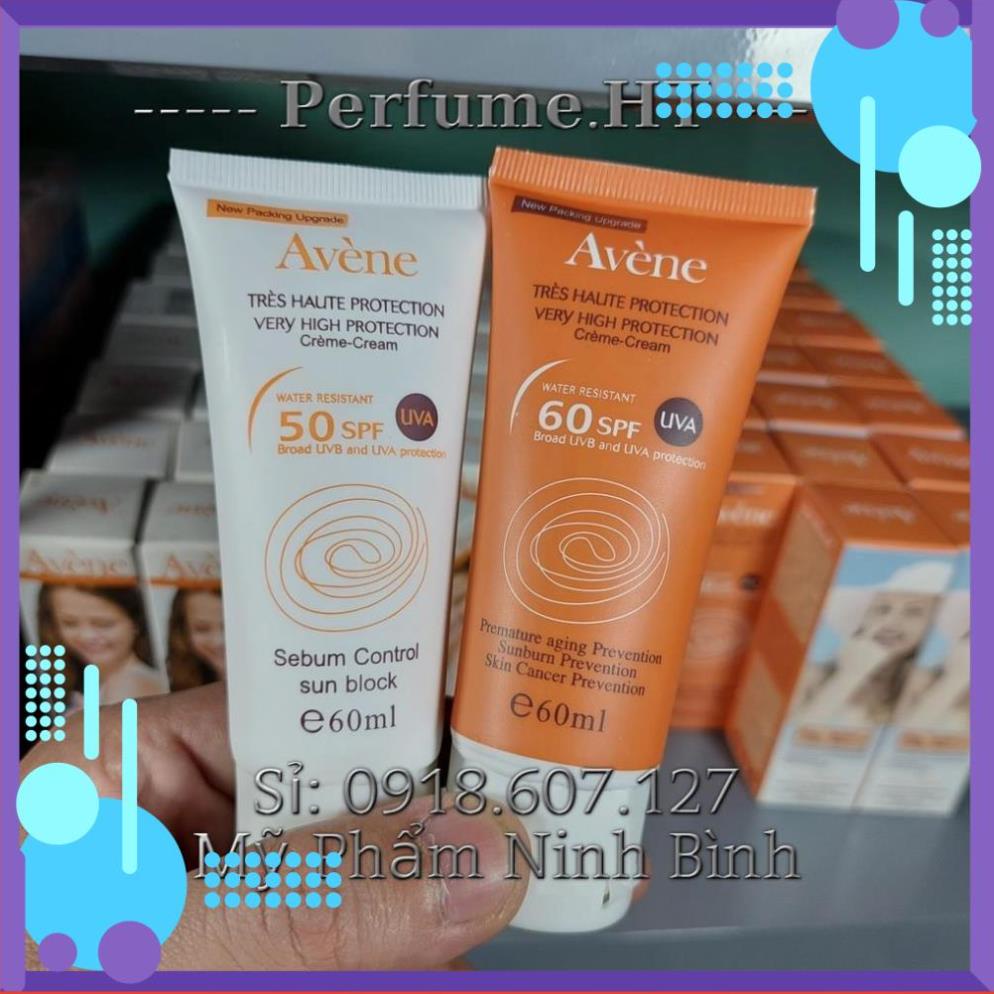 Kem chống nắng Avene spf 50/60 60ml (Trắng 50 spf/Vàng 60 spf)