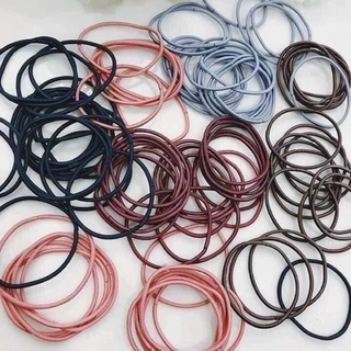 Túi 100 sợi thun cột tóc Hàn Quốc du lịch siêu dễ thương