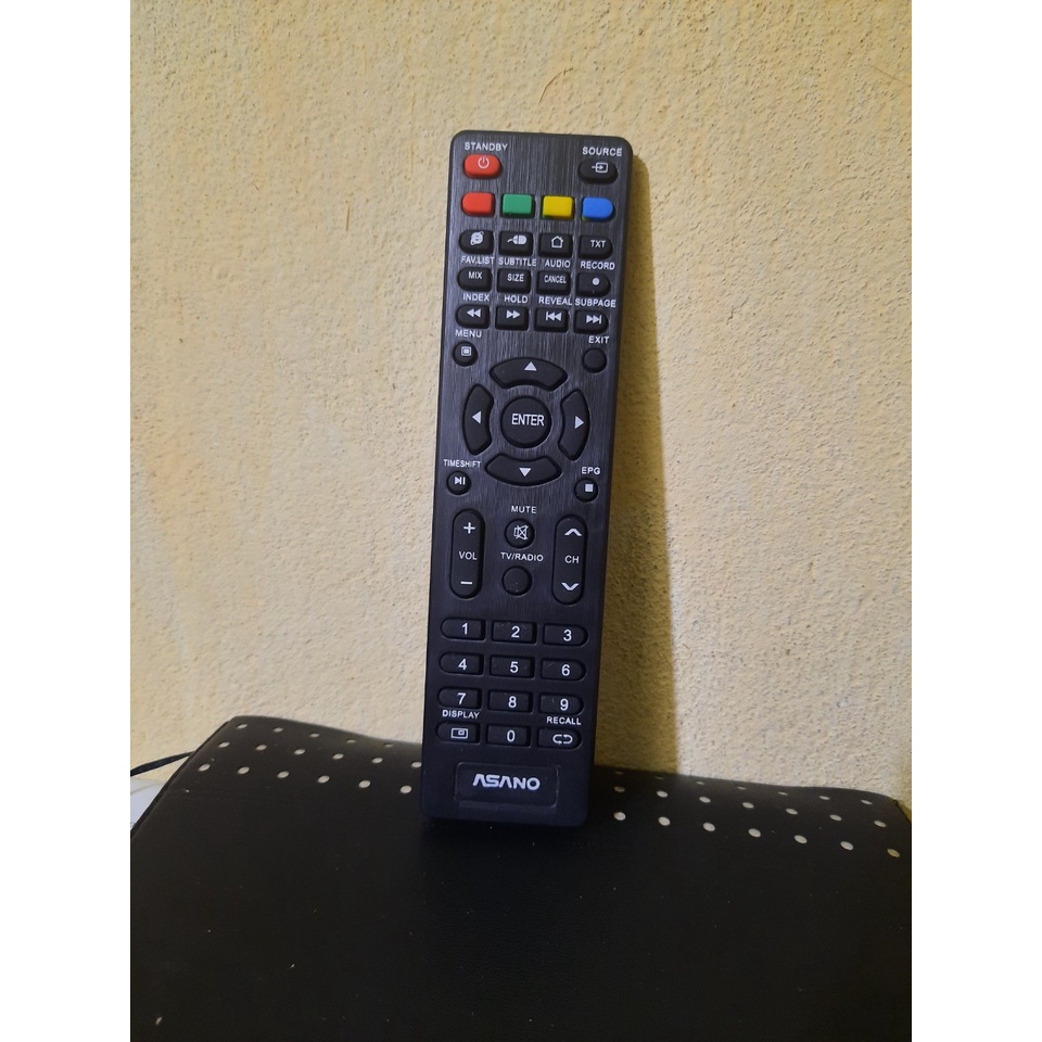 Remote Điều khiển TV Asano ngắn - Hàng mới chính hãng 100% tặng kèm Pin