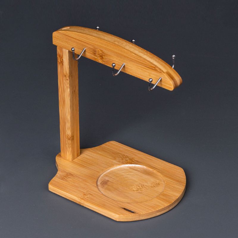 Giá Đỡ Cốc Bằng Gỗ Tre Tiện Dụng Và Bền