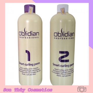 Thuốc uốn Tóc 3D OBSIDIAN Uốn lạnh và Uốn nóng 500ML uốn trực tiếp không xả giữa, uốn setting, uốn lạnh