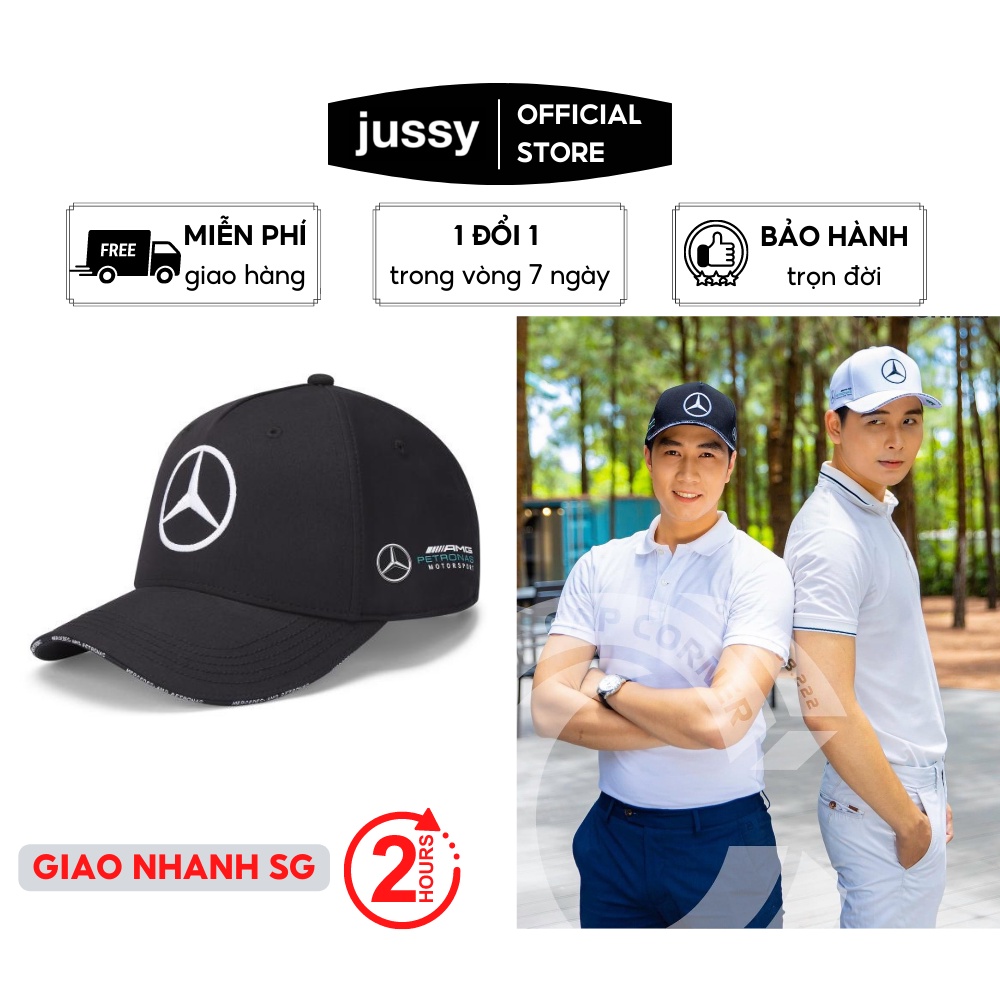 Nón Kết Mercedes, Mũ Lưỡi Trai Thể Thao Nam Nữ Thêu Logo Nổi Bật Chất Vải Kaki Cao Cấp