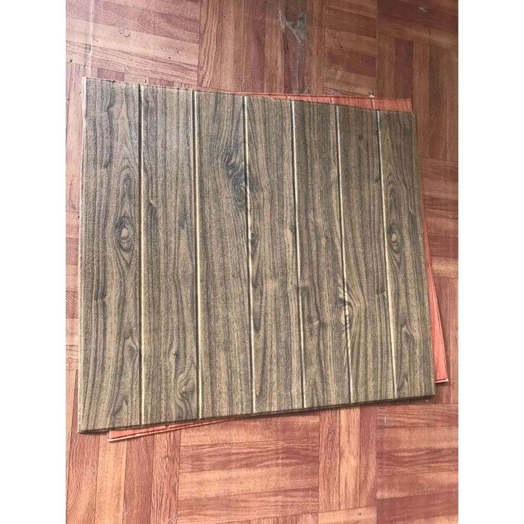 Siêu Rẻ_Xốp dán tường 3D giả gỗ (nhiều màu)