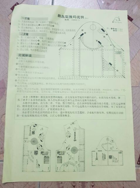 Thước vẽ rập thân áo