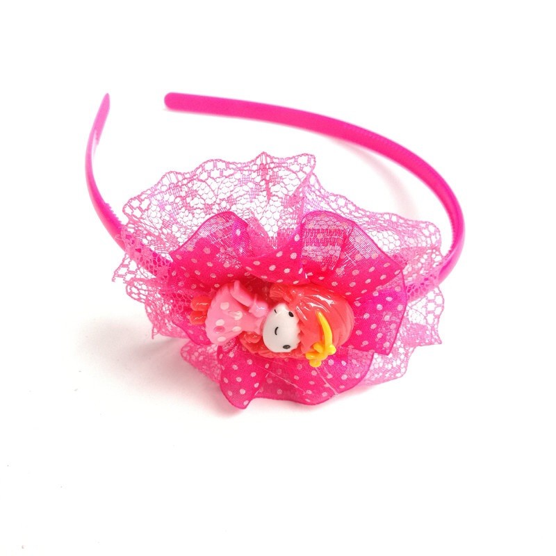 Cài tóc ren hoa hình ngộ nghĩnh cho bé