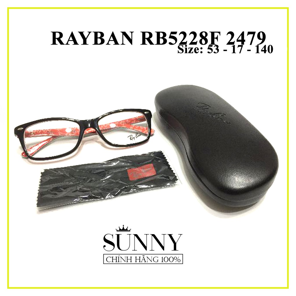 Gọng kính chính hãng Rayban RB5228F-2479 kèm tem thẻ bảo hành chính hãng, bảo hành toàn quốc