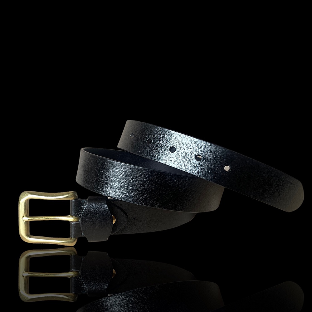 Thắt Lưng Nam Da Bò Nguyên Tắm Mặt Khoá Kim Đồng TM109