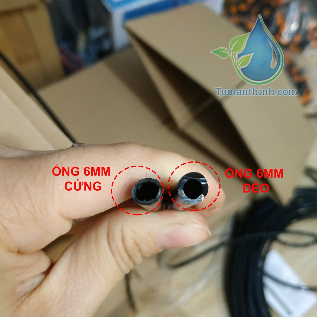 Ống tưới 6mm (NHỰA NGUYÊN SINH) dùng trong tưới nhỏ giọt.