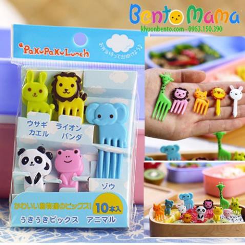 Set 10 xiên trang trí hoạt hình ngộ nghĩnh - Cao cấp