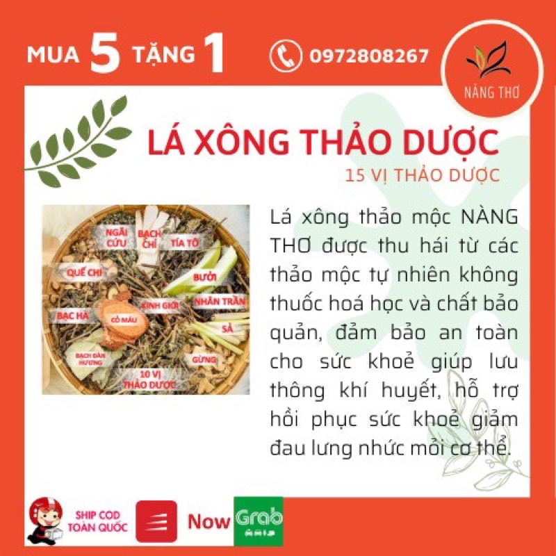 🌿 [𝐒𝐚𝐥𝐞 1.1] Lá Xông Thảo Mộc -Giải Cảm Nàng Thơ🌿15 Vị Thảo Mộc🌿Tăng Sức Đề Kháng🍃 𝗗𝗶𝗲̣̂𝘁 𝗞𝗵𝘂𝗮̂̉𝗻 𝗞𝗵𝗼̂𝗻𝗴 𝗞𝗵𝗶́ | BigBuy360 - bigbuy360.vn