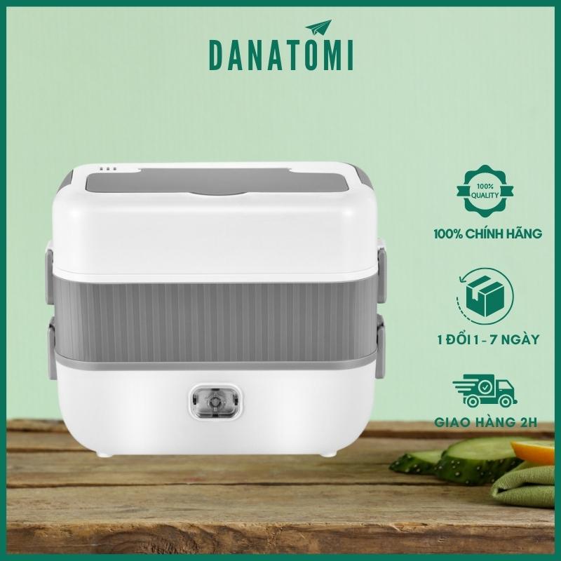Hộp Cơm Cắm Điện 2 Tầng 4 Ngăn Bằng Inox Giữ Nhiệt, Hâm Nóng Và Tự Nấu Chín, Cà Men Đựng Cơm Đi Làm