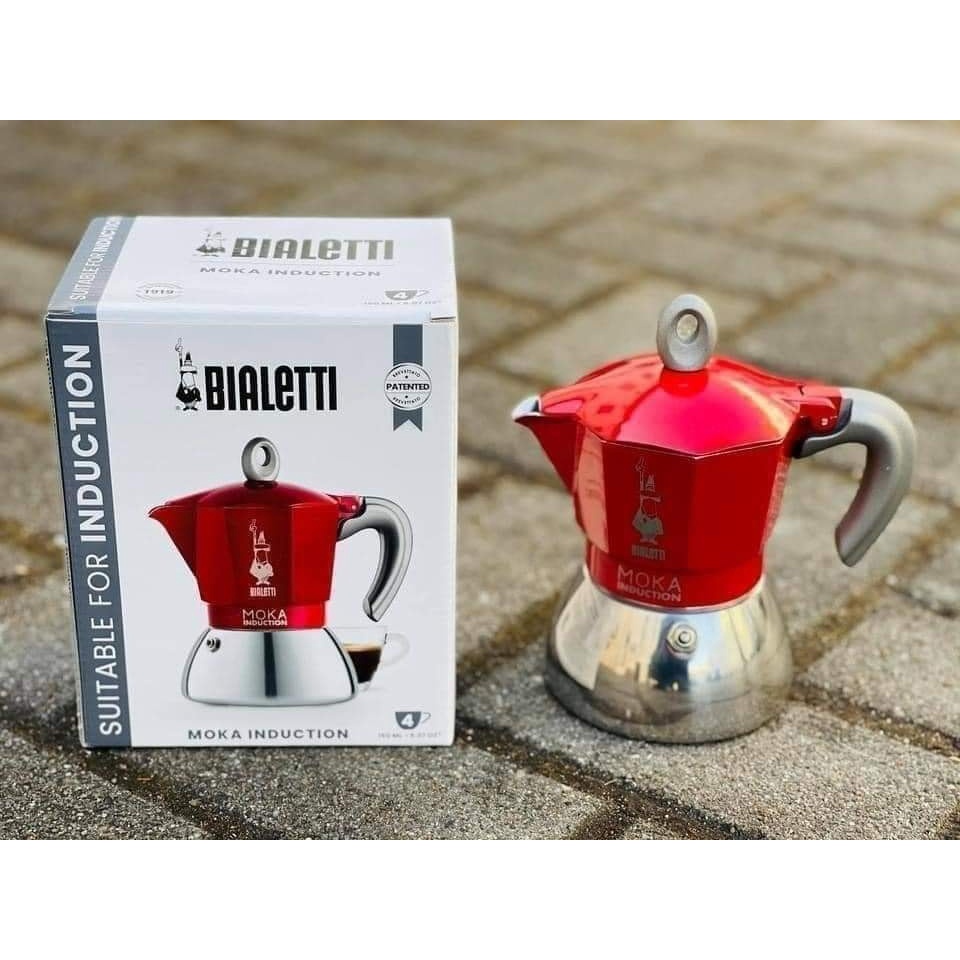 🇩🇪Ấm pha cà phê Bialetti Moka Express ITALY xinh đẹp dùng được bếp từ  - Made in Romania
