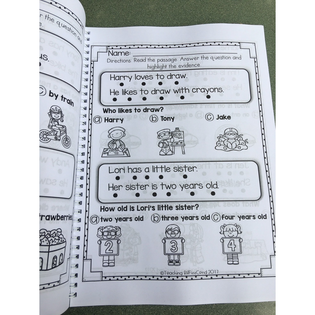 Reading Comprehension For Early Reader
