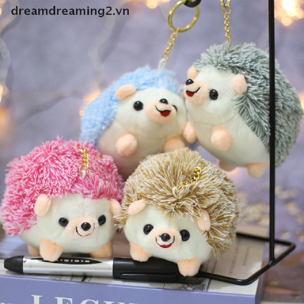 Móc khóa hình chú nhím nhồi bông đáng yêu xinh xắn kích thước 12cm
