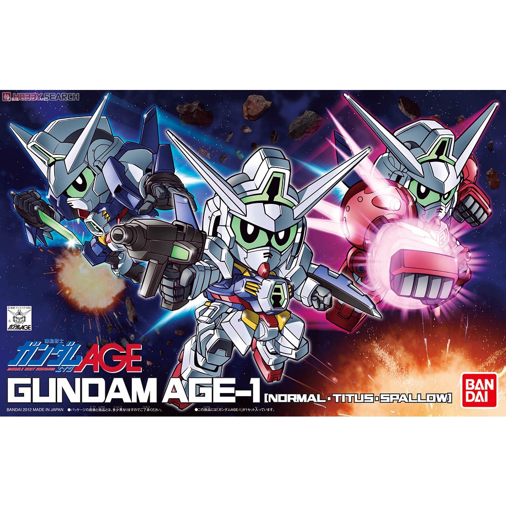 Mô hình SDBB SD Gundam Age 1 - Chính hãng Bandai Nhật Bản