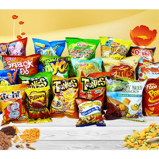 BÁNH SNACK BIM BIM OISHI POCA TOONIES LAYS SNACK TÔM BÍ ĐỎ KHOAI TÂY BẮP PHÔ MAI BÁNH CHIPS CÁC LOẠI ĐỦ VỊ SIÊU RẺ