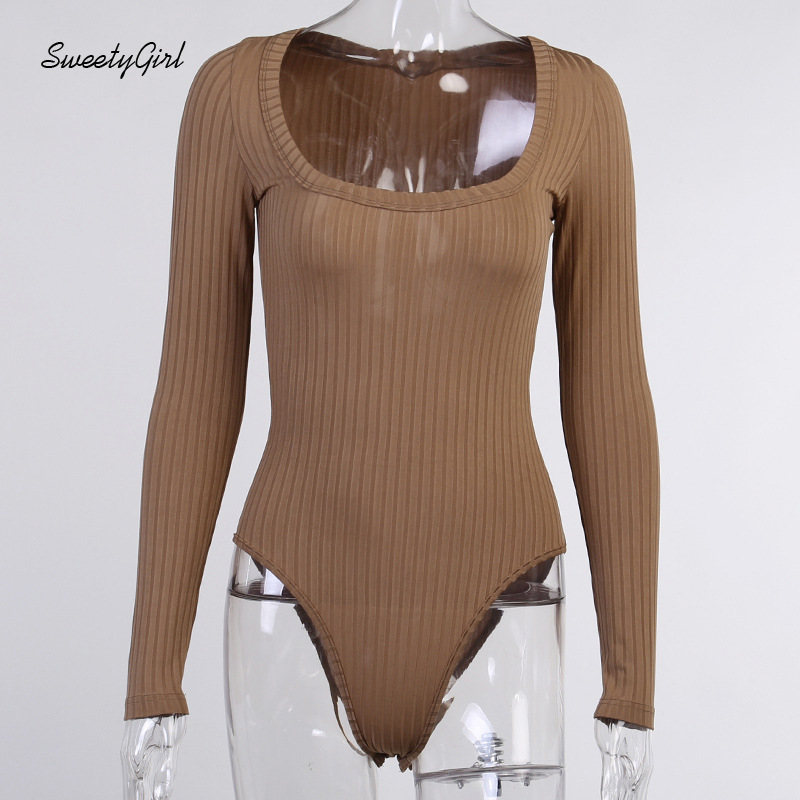 Bodysuit Nữ Tay Dài Cổ Chữ U Thời Trang Quyến Rũ | BigBuy360 - bigbuy360.vn
