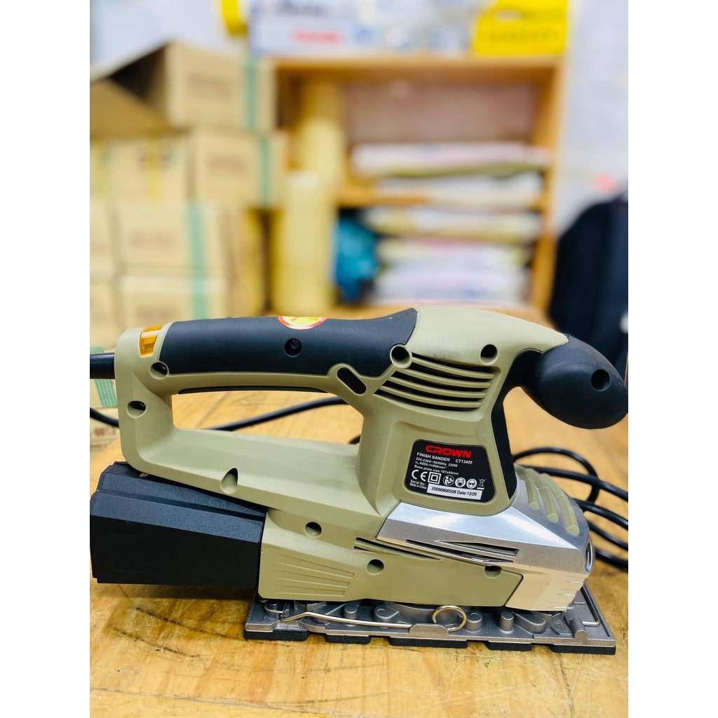 Máy Chà Nhám Rung 187x90mm - 220W Crown CT13400 - HÀNG CHÍNH HÃNG