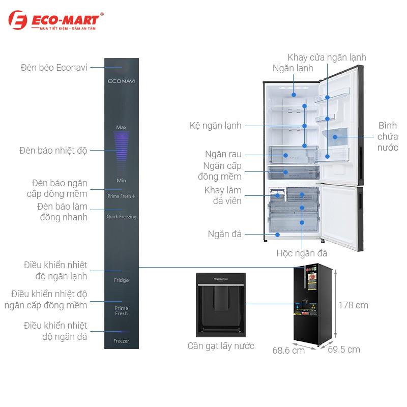 [Mã ELHA10 giảm 6% đơn 5TR] Tủ lạnh Panasonic Inverter 417 lít NR-BX471GPKV Mới 2021