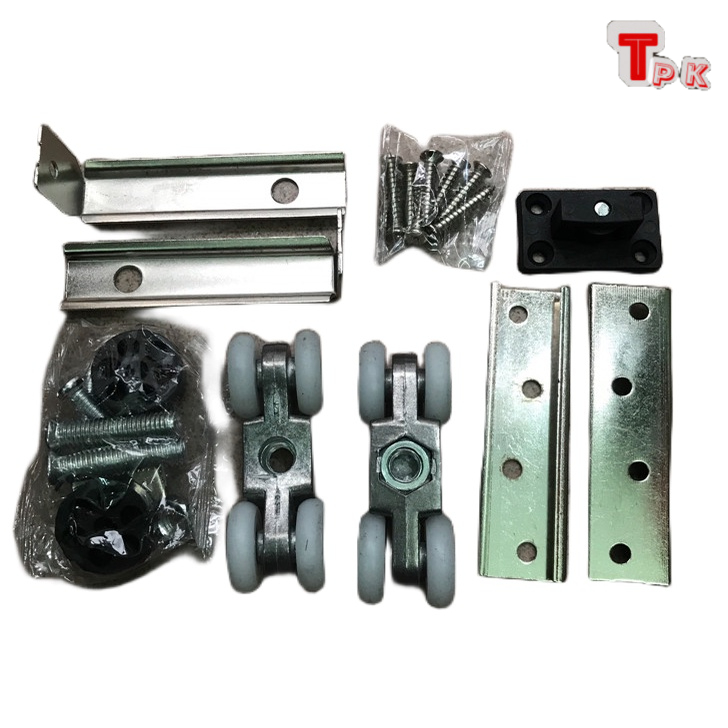 BỘ BÁNH XE CỬA LÙA TREO 4 BÁNH - 1 hộp 2 cái như hình