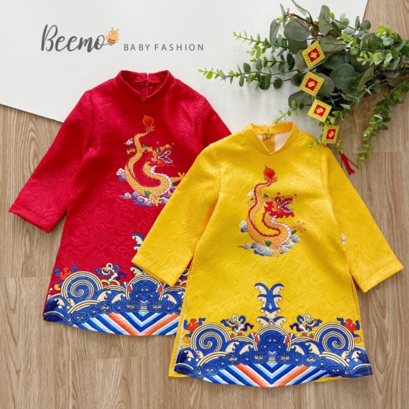 _Áo dài hoàng long cho bé trai 8 đến 23kg