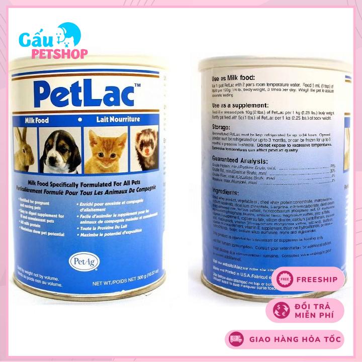 SỮA BỘT CHO CHÓ & MÈO CON PETLAC 300gr