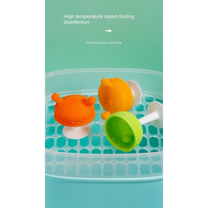 Đồ Chơi Ngậm Mọc Răng Bằng Silicone Hoạ Tiết Hoạt Hình Xinh Xắn Dành Cho Bé
