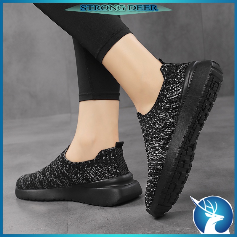 Rẻ Giầy Dày Búp Bê Giày đế Bằng Nữ Đan Móc Size 35-42