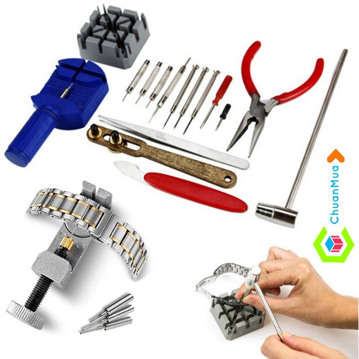 Bộ Dụng Cụ Sửa Chữa Đồng Hồ 16 Món Chuyên Dụng