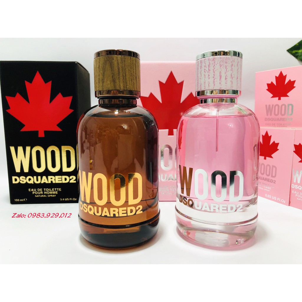 [Mẫu thử 2,5,10ml] Nước Hoa Dsquared2 Wood Pour Homme, Pour Femme
