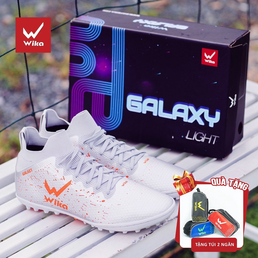Giày Bóng Đá Sân Cỏ Nhân Tạo Wika Galaxy [Chính Hãng] Chất Da Mềm Mại Thiết Kế Ôm Chân (Tặng Kèm Túi Hai Ngăn)